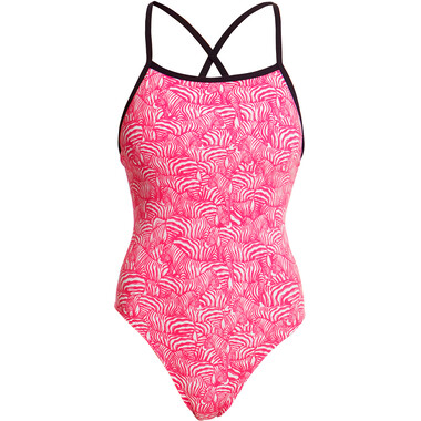 FUNKITA ECO TIE ME TIGHT PAINTED PINK Women's Swimsuit (One Piece) Pink/White 2020 0